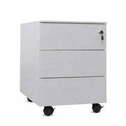 Cajonera metálica OLIMPO 3C, ruedas, 3 cajones
