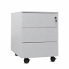 Cajonera metálica OLIMPO 3C, ruedas, 3 cajones