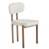 Silla MESINA, metal acabado de color madera