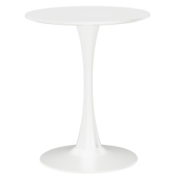 Mesa TUL (SI), base de metal, tapa lacada blanca