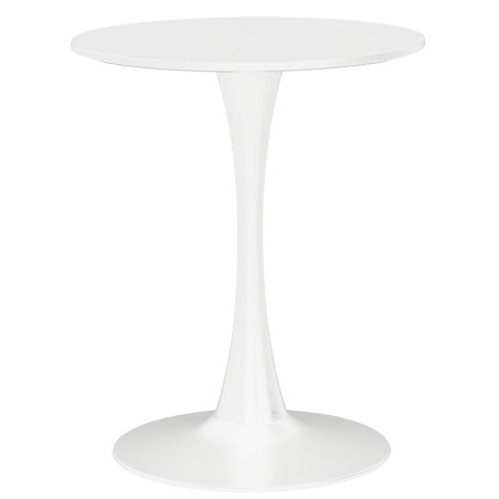 Mesa TUL (SI), base de metal, tapa lacada blanca
