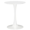 Mesa TUL (SI), base de metal, tapa lacada blanca