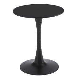 Mesa TUL (SI), base de metal, tapa lacada negra