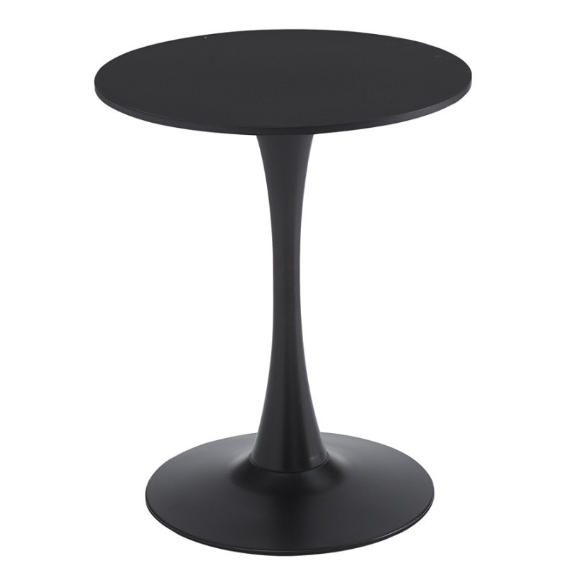 Mesa TUL (SI), base de metal, tapa lacada negra