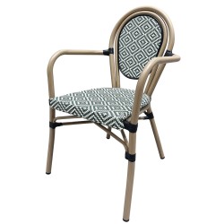 Sillón TARAMAY, apilable, aluminio