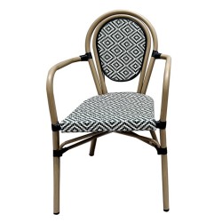 Sillón TARAMAY, apilable, aluminio