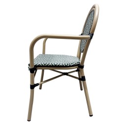 Sillón TARAMAY, apilable, aluminio