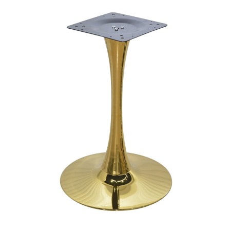 Base de mesa TULIP (SU), acabado dorado, base de 50 cms de diámetro