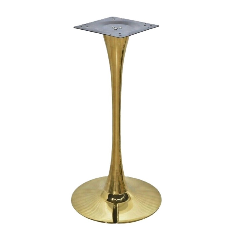 Base de mesa TULIP (SU), alta, acabado dorado, base de 50 cms de diámetro