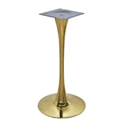 Base de mesa TULIP (SU), alta, acabado dorado, base de 50 cms de diámetro