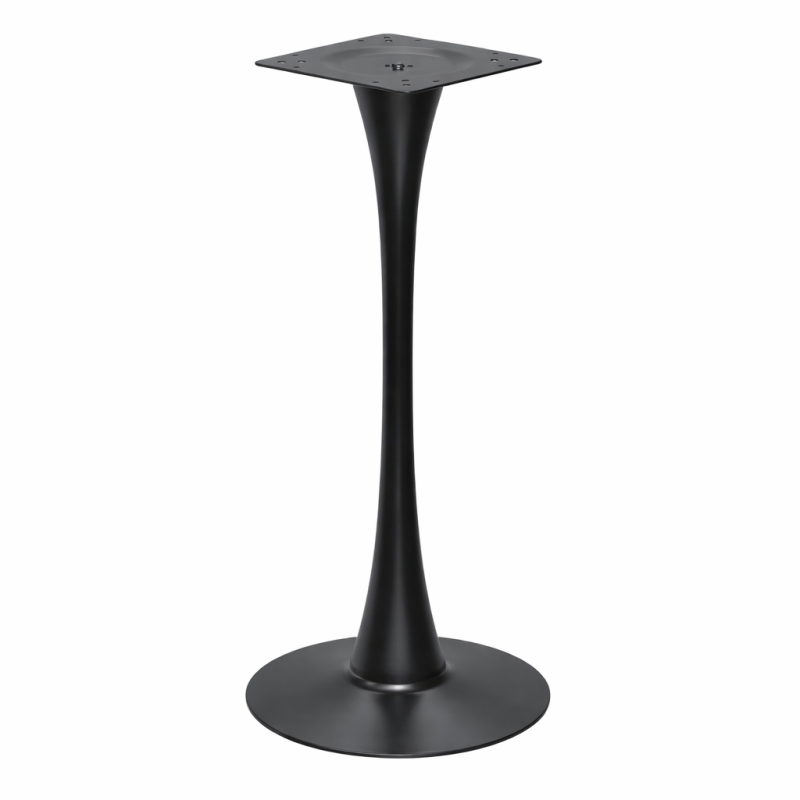 Base de mesa TULIP (SU), alta, negra, base de 50 cms de diámetro
