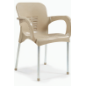 Sillón MIRAMAR, apilable, patas metálicas galvanizadas