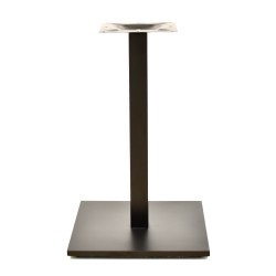 Base de mesa BEVERLY 50C, tubo cuadrado, negra, base de 50 x 50 cms