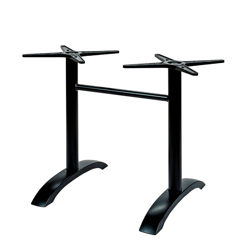 Base de mesa MILAN NERT, rectangular, aluminio
