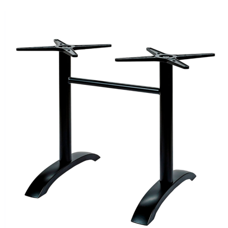 Base de mesa MILAN NERT, rectangular, aluminio