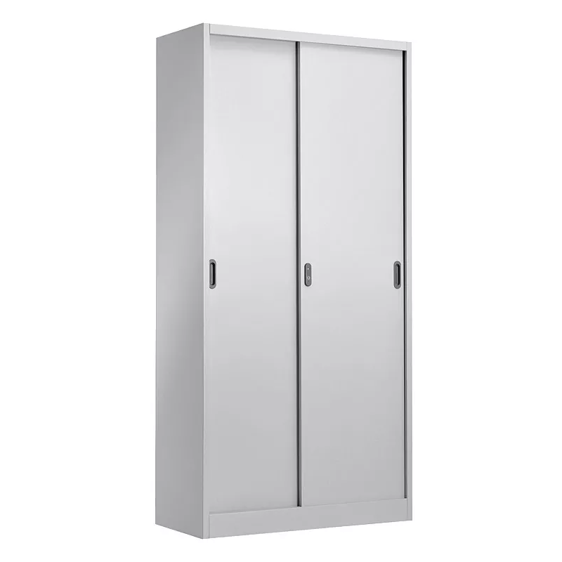 Armario metálico OLIMPO 902PC40, puertas correderas, gris ral 7035