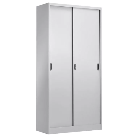 Armario metálico OLIMPO 902PC40, puertas correderas, gris ral 7035
