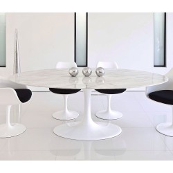 Mesa TUL, oval, fibra de vidrio