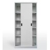 Armario metálico OLIMPO 902PC40, puertas correderas, gris ral 7035