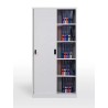 Armario metálico OLIMPO 902PC40, puertas correderas, gris ral 7035
