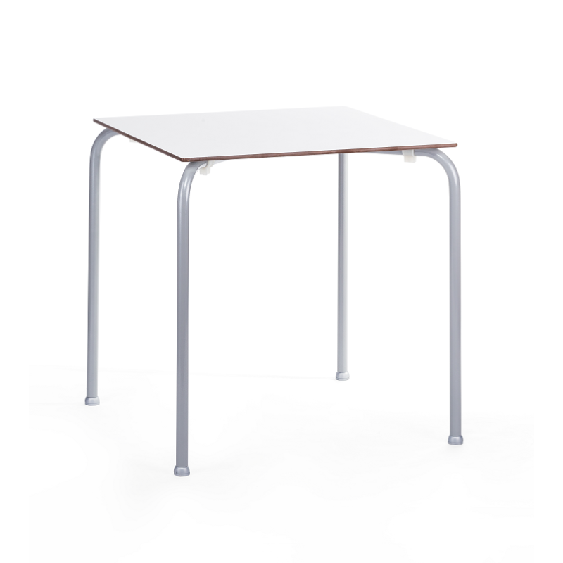 Mesa FERAY NEW, apilable, epoxi gris, tablero fenólico blanco