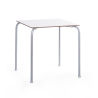 Mesa FERAY NEW, apilable, epoxi gris, tablero fenólico blanco