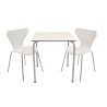 Mesa FERAY NEW, apilable, epoxi gris, tablero fenólico blanco