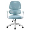 Silla de estudio CHAMONIX, blanca, brazos, ergonómica, regulación de altura