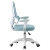 Silla de estudio CHAMONIX, blanca, brazos, ergonómica, regulación de altura