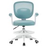 Silla de estudio JOLIVET, blanca, brazos, ergonómica, regulación de altura