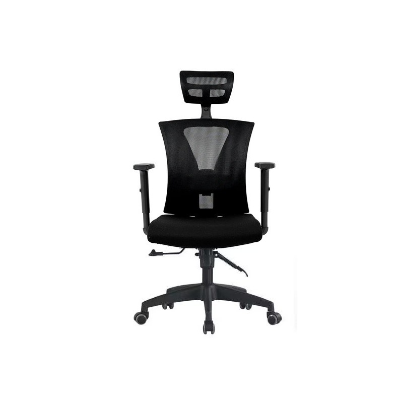 Sillón de oficina VIGNOT, ergonómico, negro