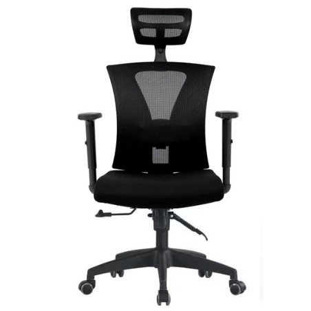 Sillón de oficina VIGNOT, ergonómico, negro