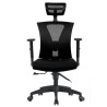 Sillón de oficina VIGNOT, ergonómico, negro