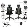 Sillón de oficina VIGNOT, ergonómico, negro