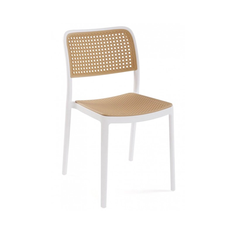 Silla NIJAR BB, apilable, tratamiento anti UV