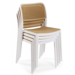Silla NIJAR BB, apilable, tratamiento anti UV