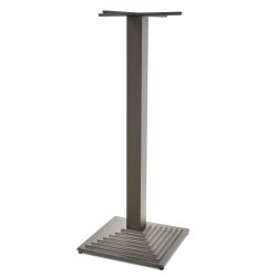 Base de mesa ELBA, alta, negra, base de 44 x 44 cms
