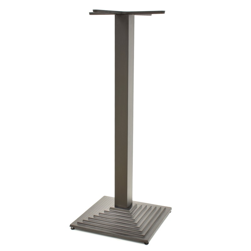 Base de mesa ELBA, alta, negra, base de 44 x 44 cms