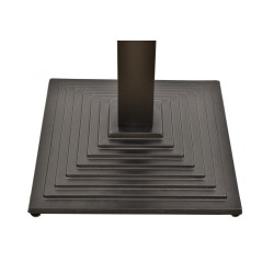 Base de mesa ELBA, alta, negra, base de 44 x 44 cms