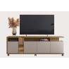 Mueble TV NEW CRISTAL, miel y cacao