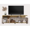 Mueble TV NEW CRISTAL, miel y cacao