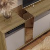 Mueble TV NEW CRISTAL, miel y cacao