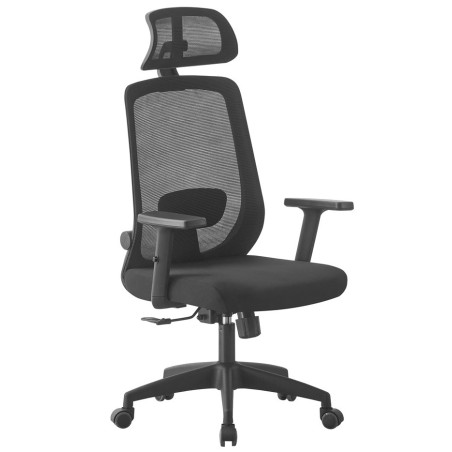 Sillón de oficina VERNY, alto, negro