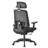 Sillón de oficina VERNY, alto, negro