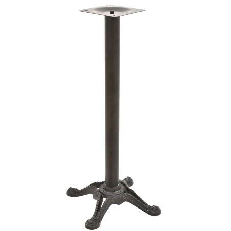 Base de mesa RÓDANO, alta, fundición, negra, base de 58 x 58 cms