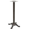 Base de mesa RÓDANO, alta, fundición, negra, base de 58 x 58 cms