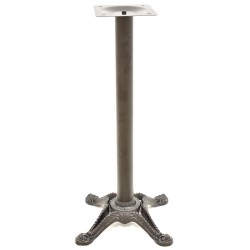 Base de mesa RÓDANO, alta, fundición, negra, base de 58 x 58 cms