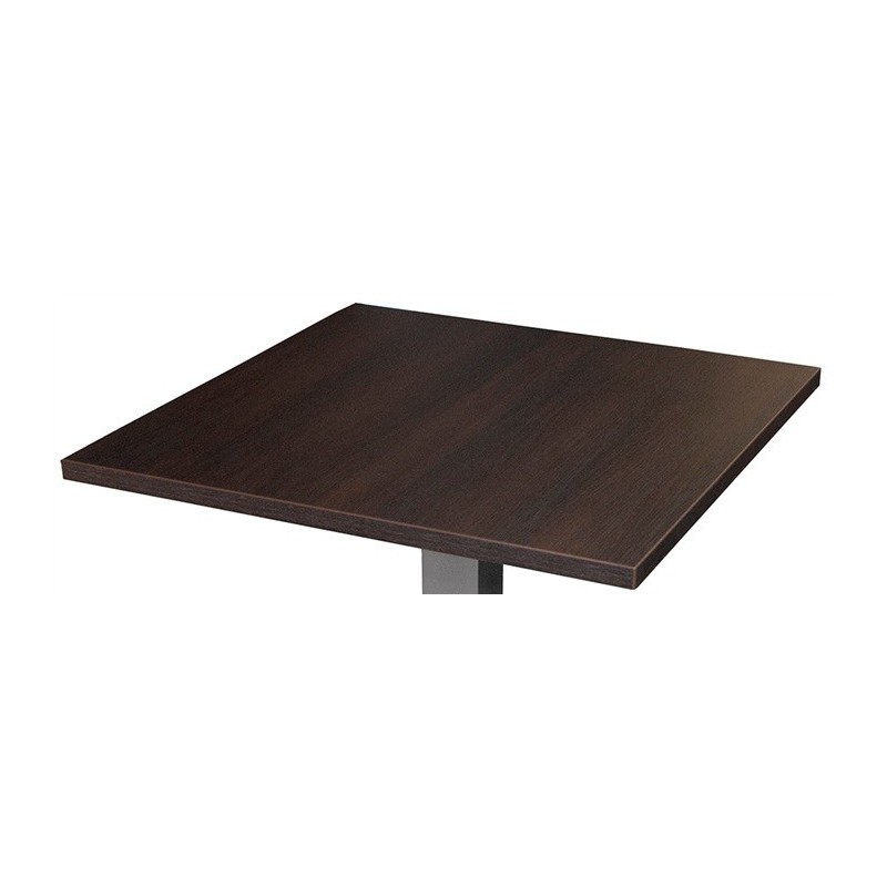 Tablero de mesa WOOD-80C, chapado haya, barnizado wengué