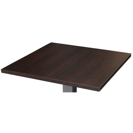Tablero de mesa WOOD-80C, chapado haya, barnizado wengué