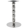 Base de mesa KARNAK, acero inoxidable, acabado espejo, base 45 cms diámetro